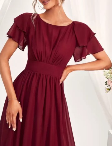 Rochie de ocazie Shein, vișiniu