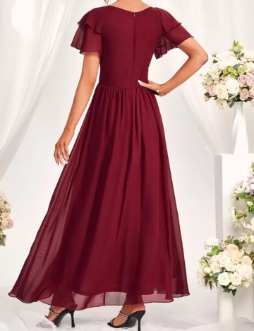 Rochie de ocazie Shein, vișiniu