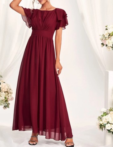 Rochie de ocazie Shein, vișiniu