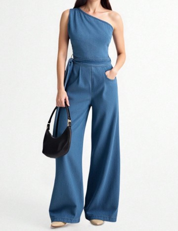 Salopetă lungă Shein, albastru