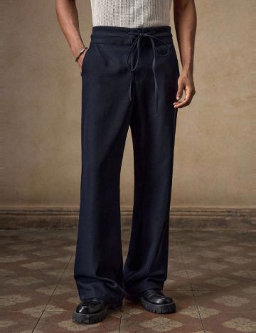 Pantaloni Shein, bleumarin