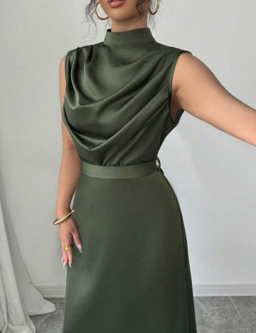 Rochie midi Shein, kaki