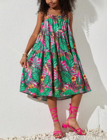 Rochie midi Shein, mix culori