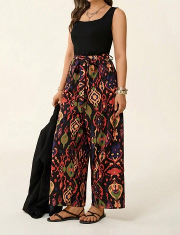 Salopetă lungă Shein Curve+, mix culori