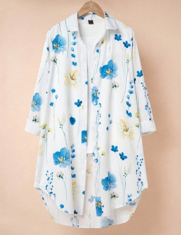 Cămașă lungă Shein, mix culori