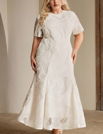 Rochie midi Shein, crem