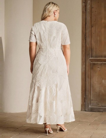 Rochie midi Shein, crem