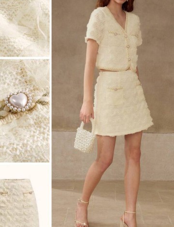 Fustă mini Shein, bej