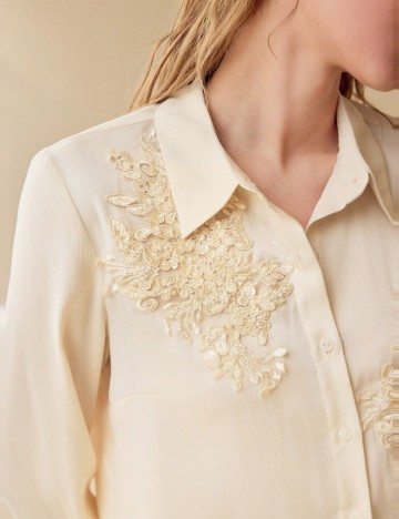 Cămașă MOTF by Shein, bej