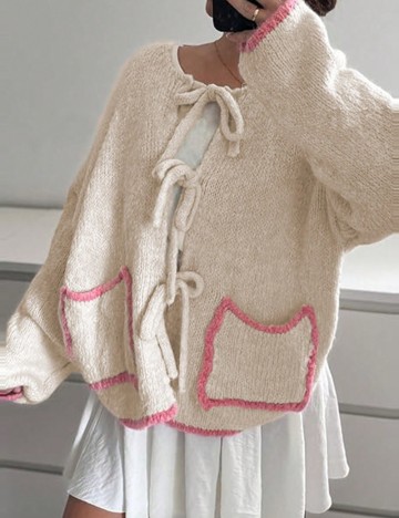 Cardigan Shein, crem