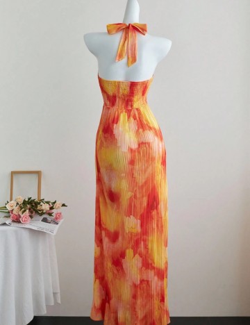 Rochie maxi Shein, mix culori