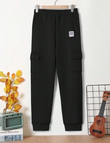 Pantaloni de trening Shein, negru