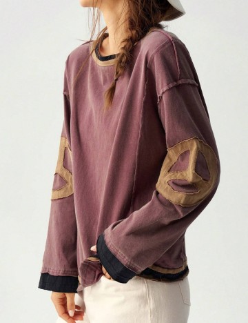 Bluză Shein, vișiniu