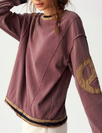 Bluză Shein, vișiniu