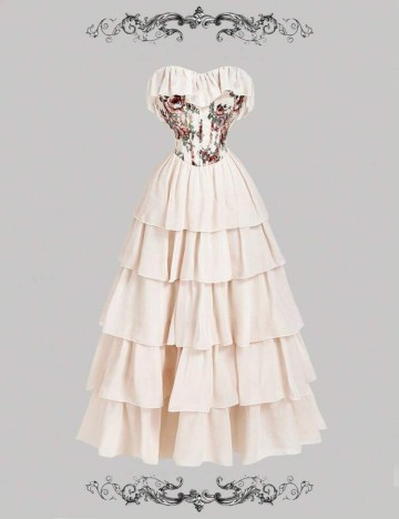 Rochie maxi Shein, bej