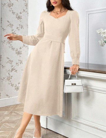 Rochie midi Shein, crem