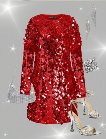 Rochie mini Shein, roșu