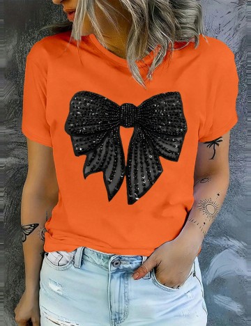 Tricou Shein, portocaliu