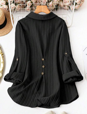 Cămașă Shein Curve+, negru