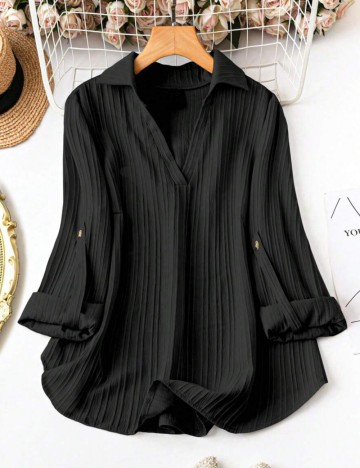 Cămașă Shein Curve+, negru