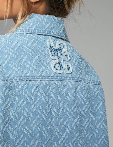 Cămașă cu mânecă scurtă Shein Missguided, albastru