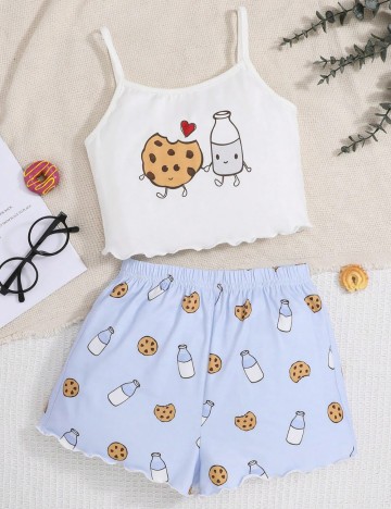 Compleu pijamale Shein, mix culori