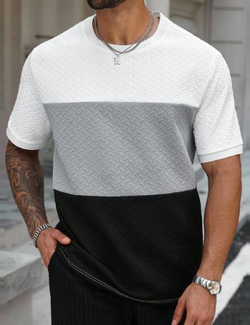 Tricou Shein MANFINITY, mix culori