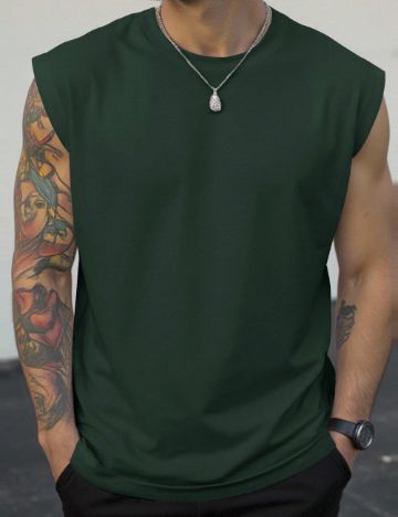 Tricou Shein MANFINITY, verde
