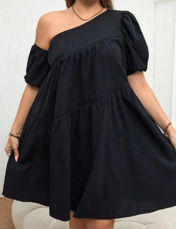 Rochie mini Shein Curve+, negru