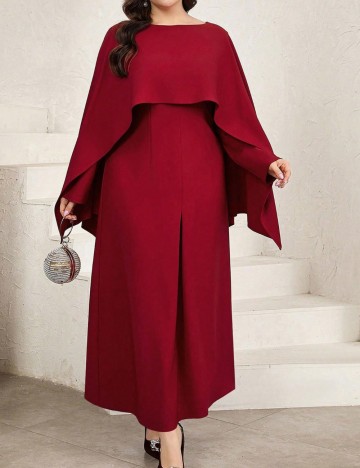 Rochie midi Shein Curve+, vișiniu