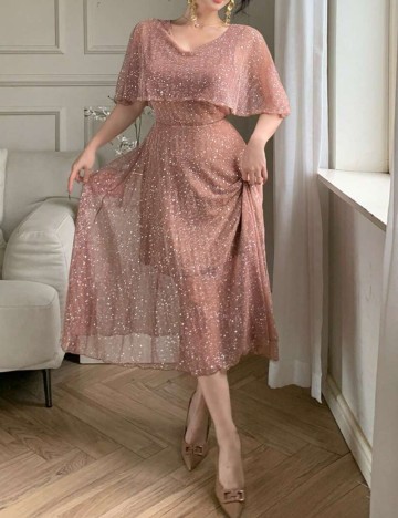 Rochie midi Shein, maro