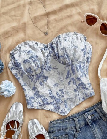 Top Shein, mix culori