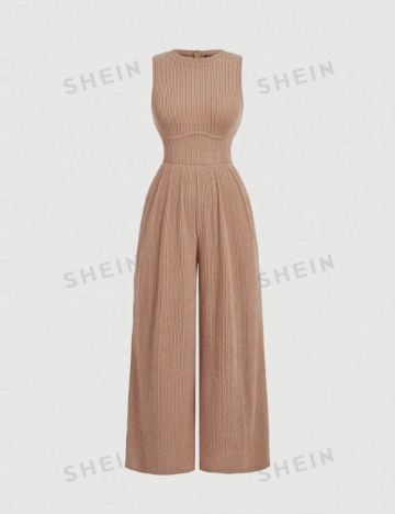 Salopetă Shein, bej