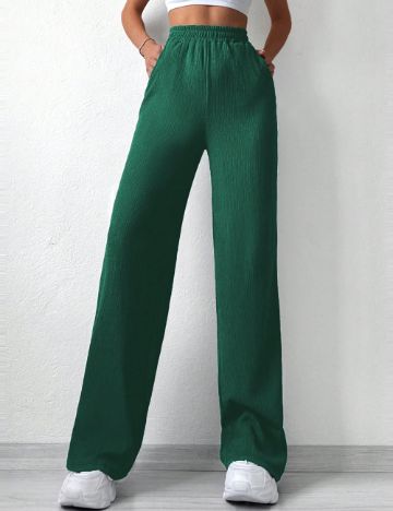 Pantaloni Shein Curve+, verde
