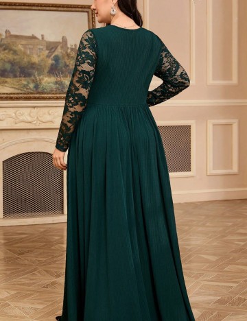 Rochie maxi Shein Curve+, verde