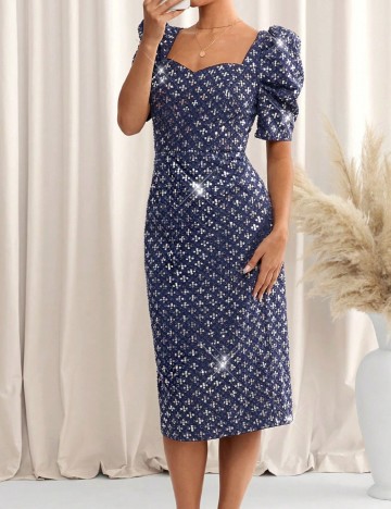 Rochie midi Shein, albastru