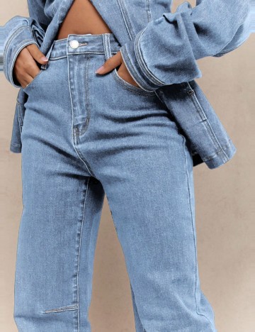 Jeans Shein Missguided, albastru