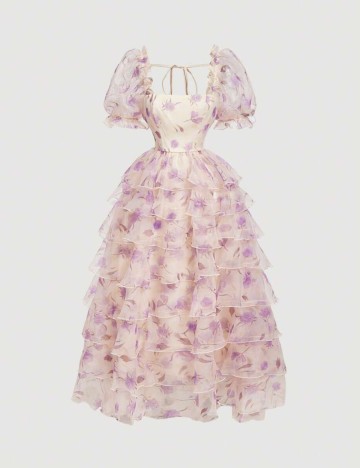 Rochie midi Shein, mix culori