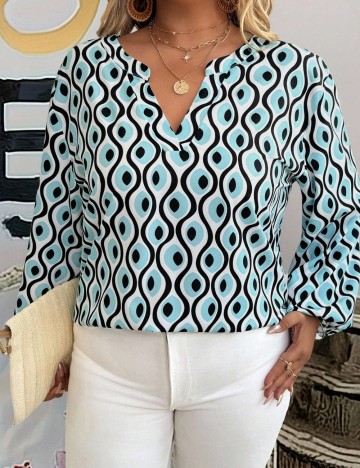 Cămașă Shein Curve+, mix culori