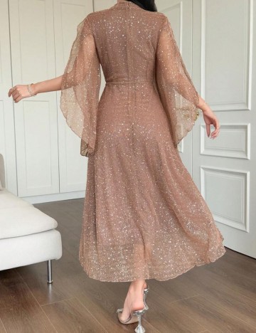 Rochie maxi Shein DAZY, maro