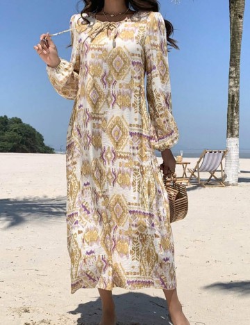 Rochie midi Shein, mix culori