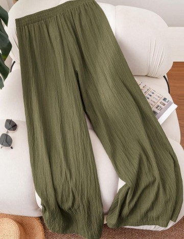 Pantaloni Shein Curve+, verde