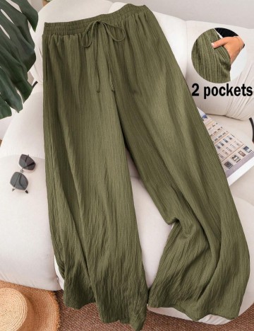 Pantaloni Shein Curve+, verde