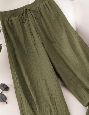 Pantaloni Shein Curve+, verde