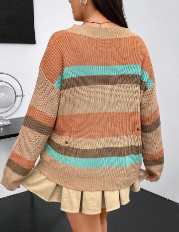 Pulover Shein Curve+, mix culori