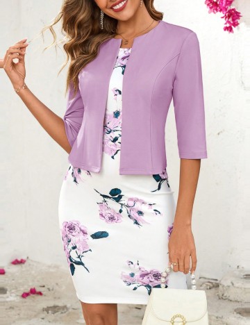 Set Rochie și Cardigan Shein, mix culori