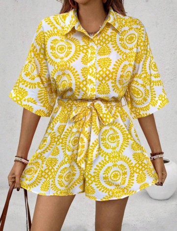 Salopetă scurtă Shein, mix culori