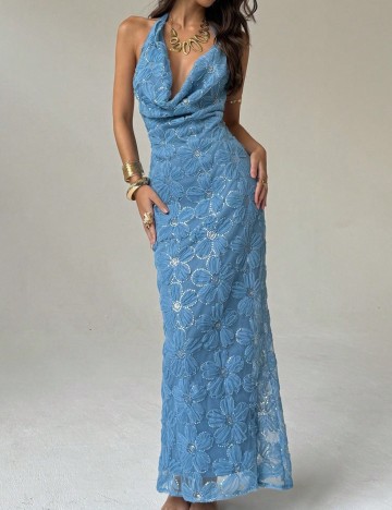 Rochie maxi Shein, albastru