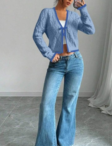 Cardigan Shein, albastru