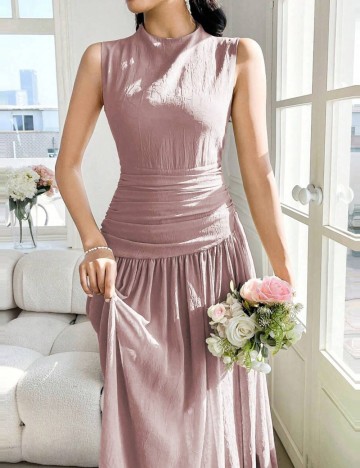 Rochie midi Shein, roz